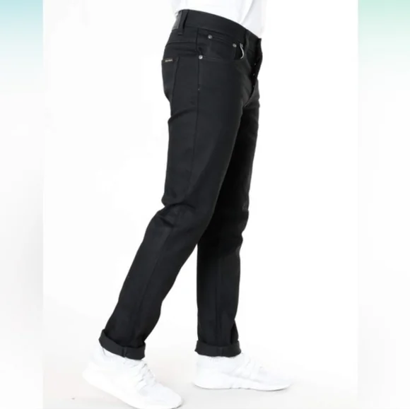 Nudie Organic Cotton Jeans Grim Tim Button Fly